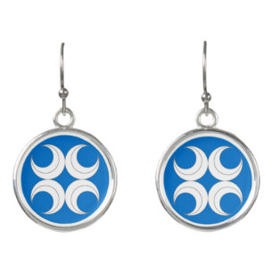 SCA Caid Populace Badge Earrings