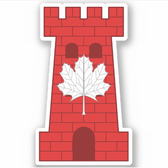 SCA Castel Rouge Custom-Cut Vinyl Sticker (Front)