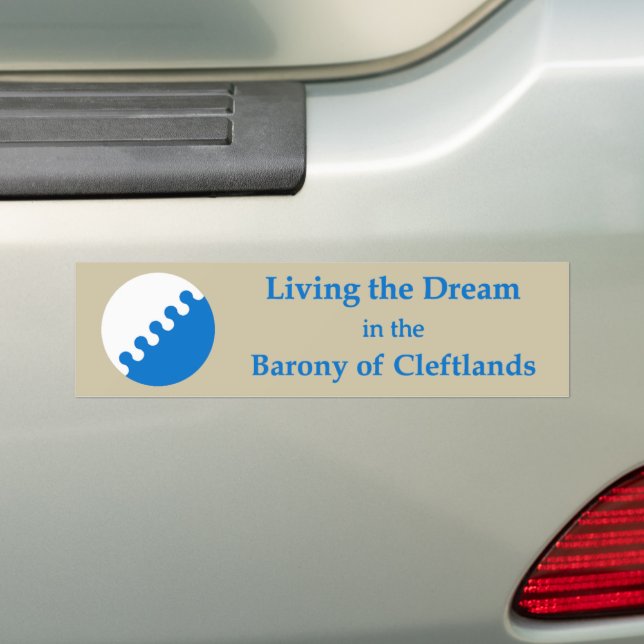 SCA Cleftlands Bumper Sticker (On Car)