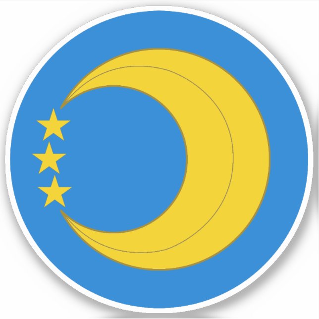 SCA Crescent Moon Vinyl Sticker (Front)