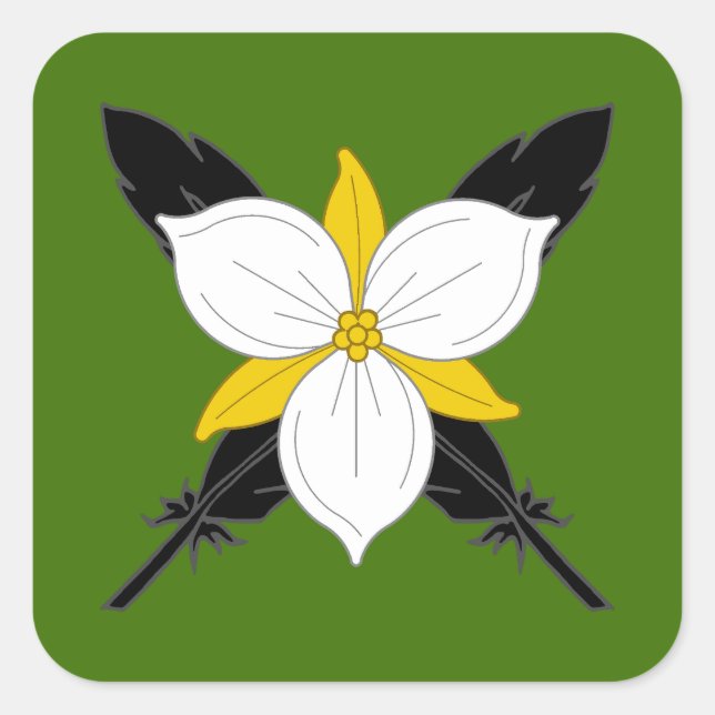 SCA Crows Gate Populace Badge Square Sticker (Front)