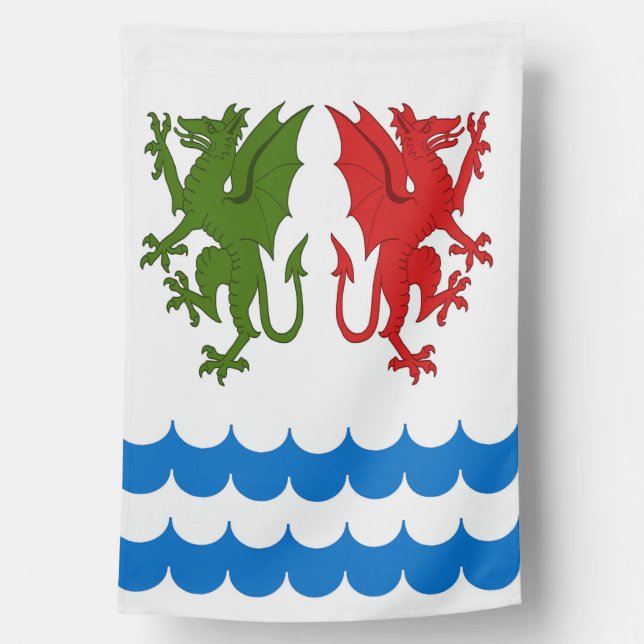 SCA Dragons Bay House Flag (Back)