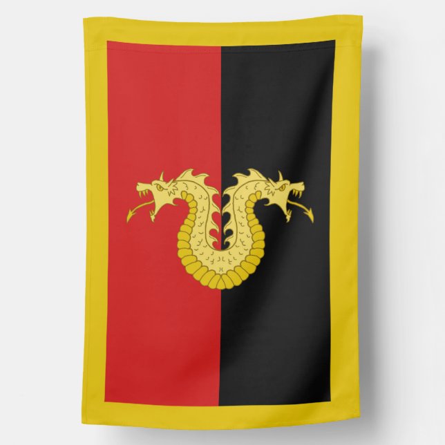 SCA Dragon's Laire House Flag (Back)