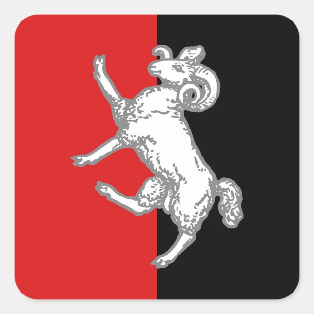 SCA Gleann Abhann Populace Badge Square Sticker (Front)