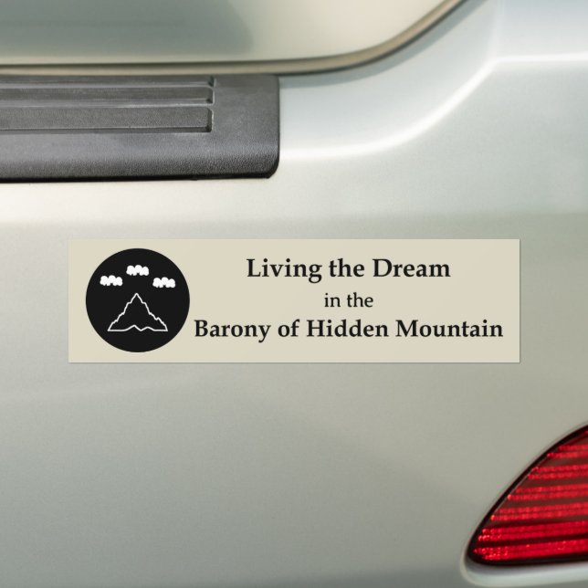 SCA Hidden Mountain Bumper Sticker (On Car)