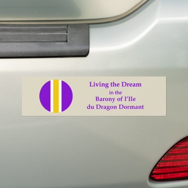 SCA l’Ile du Dragon Dormant Bumper Sticker (On Car)