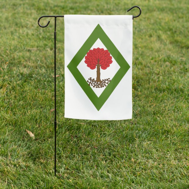 SCA Myrgan Wood Garden Flag (In SItu)