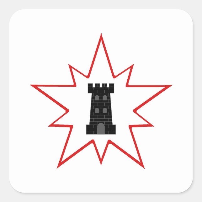 SCA Northkeep Populace Badge Square Sticker (Front)