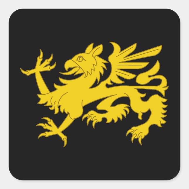 SCA Northshield Populace Badge Square Sticker (Front)