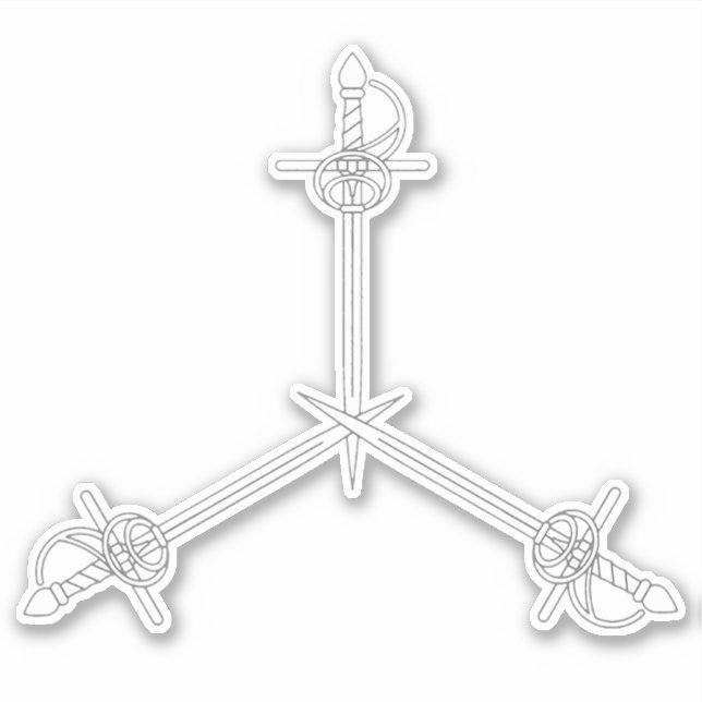 SCA Order of Defense Custom-Cut Vinyl Sticker (Front)