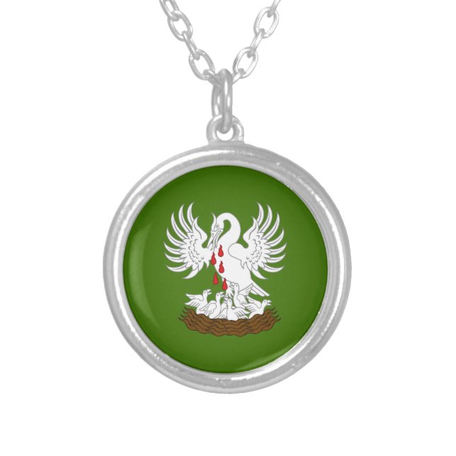 SCA Order of the Pelican Silver Plated Necklace (Front)