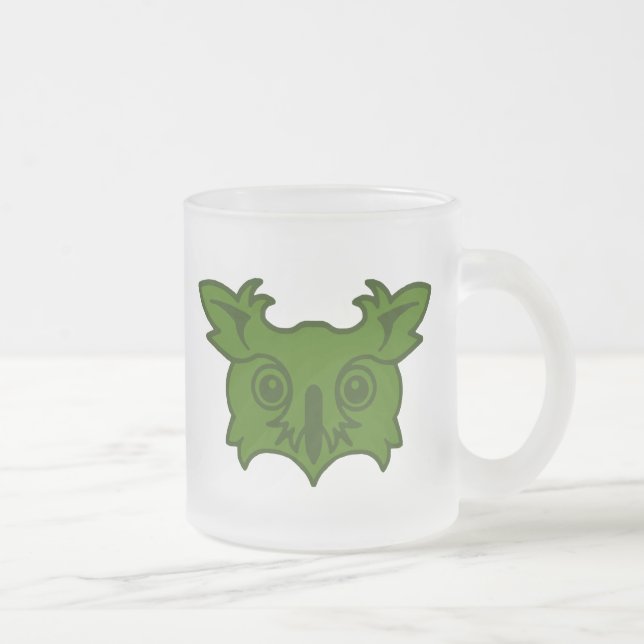 SCA Owlsherst Frosted Glass Coffee Mug (Right)