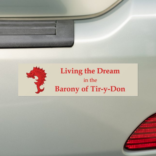 SCA Tir-y-Don Bumper Sticker (On Car)