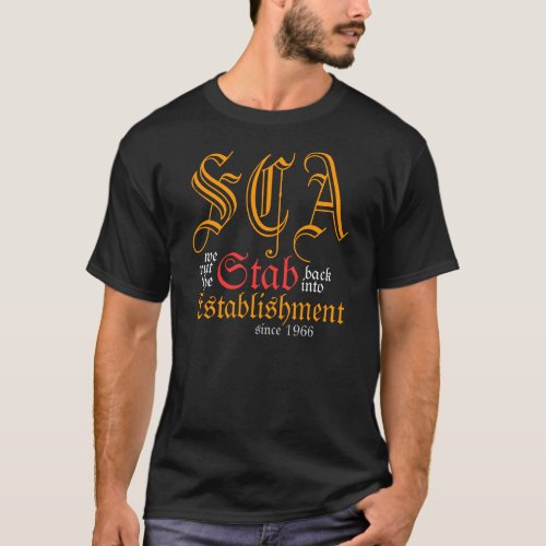 SCA We put the Stab back into Establishment tee