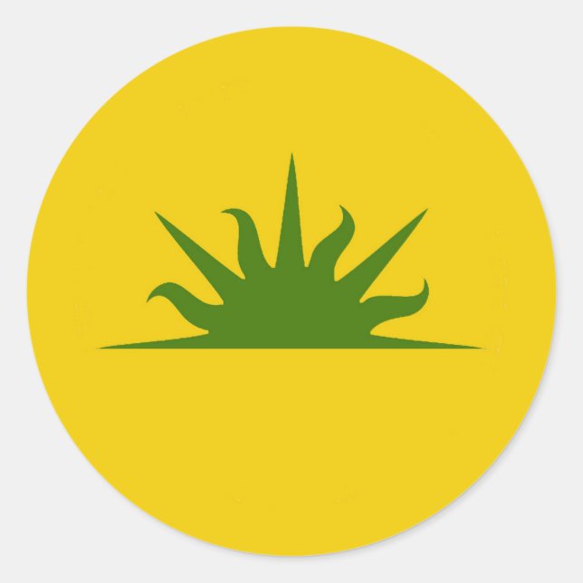 SCA West Kingdom Populace Badge Classic Round Stic Classic Round Sticker (Front)