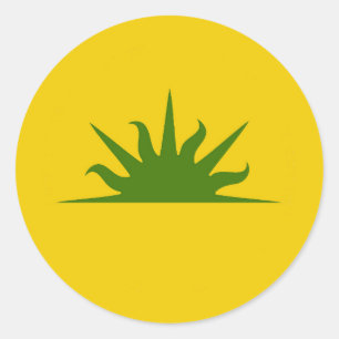 SCA West Kingdom Populace Badge Classic Round Stic Sticker