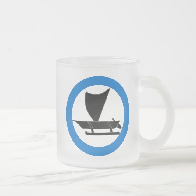 SCA Western Seas Frosted Glass Coffee Mug (Right)