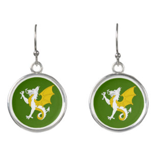SCA Wyvernwoode Populace Badge Earrings