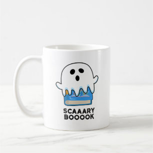 Scaaaary Booook Funny Ghost Book Pun Coffee Mug