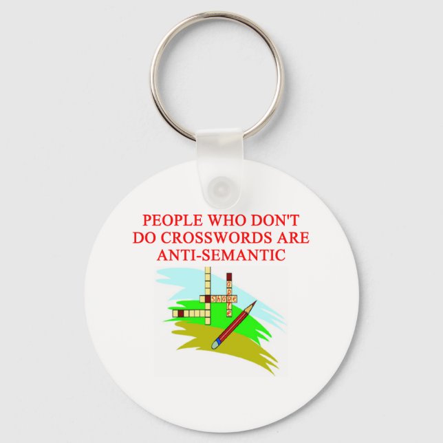 scabble and crossword game player design keychain (Front)