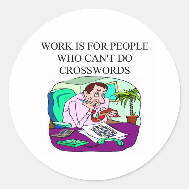 scabble and word game player design classic round sticker (Front)