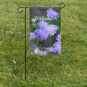 Scabiosa Butterfly Blue Garden Flag
