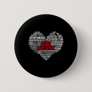 Scad Heart Attack Survivor Patient Warrior Awarene Button