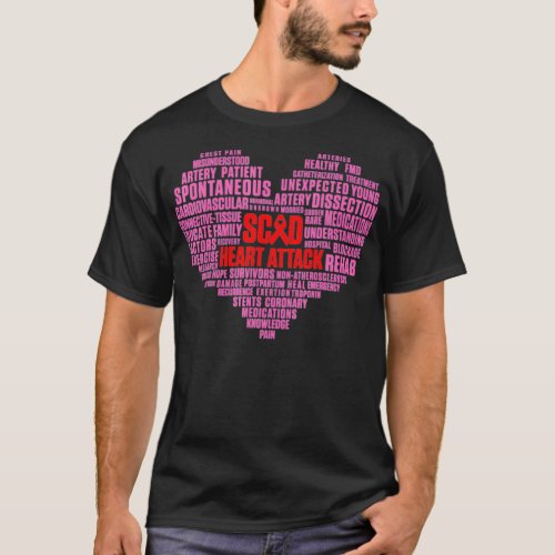 SCAD Heart Attack Survivor Pride Warrior Awareness T_Shirt