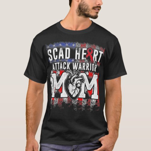SCAD Heart Attack Survivor Strength Warrior Awaren T_Shirt