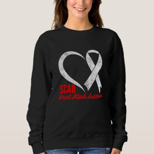 Scad Heart Attack Survivor Survives Warrior Awaren Sweatshirt