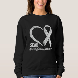 Scad Heart Attack Survivor Survives Warrior Awaren Sweatshirt