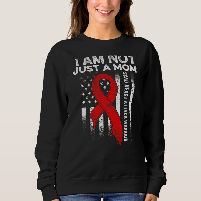 Scad Heart Attack Survivor Therapy Warrior Awarene Sweatshirt (Front)