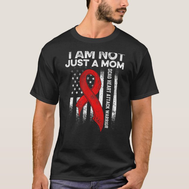 Scad Heart Attack Survivor Therapy Warrior Awarene T-Shirt (Front)