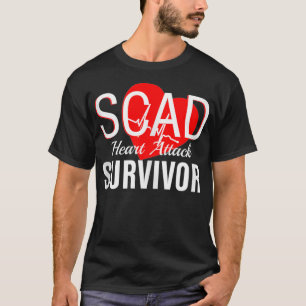 SCAD Heart Survivor Female Heart Attack Warrior  T-Shirt