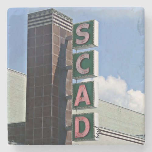 SCAD Savannah Marble Stone Coaster Stone Coaster