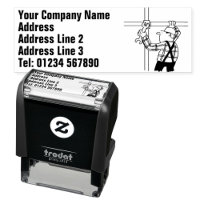 Scaffolder and Scaffolding, Scaffold Erection Self-inking Stamp
