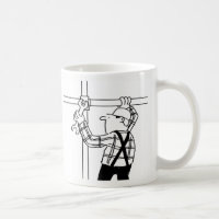 Scaffolder Cartoon Coffee Mug