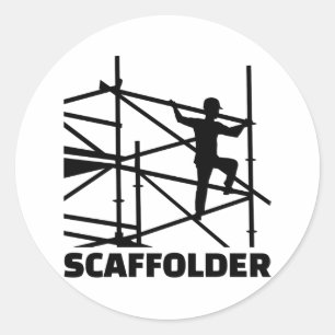 Scaffolder Classic Round Sticker