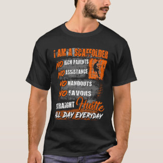 Scaffolder Hoodie I Am A Scaffolder No Rich Parent T-Shirt
