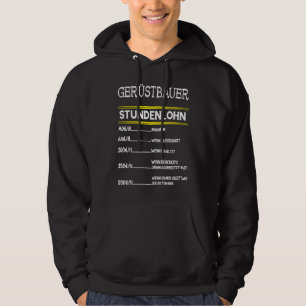 Scaffolder hourly wage scaffolding construction wo hoodie