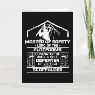 Scaffolder Master Safety Lord Platforms Card