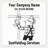Scaffolder offering Scaffolding Services Square Sticker