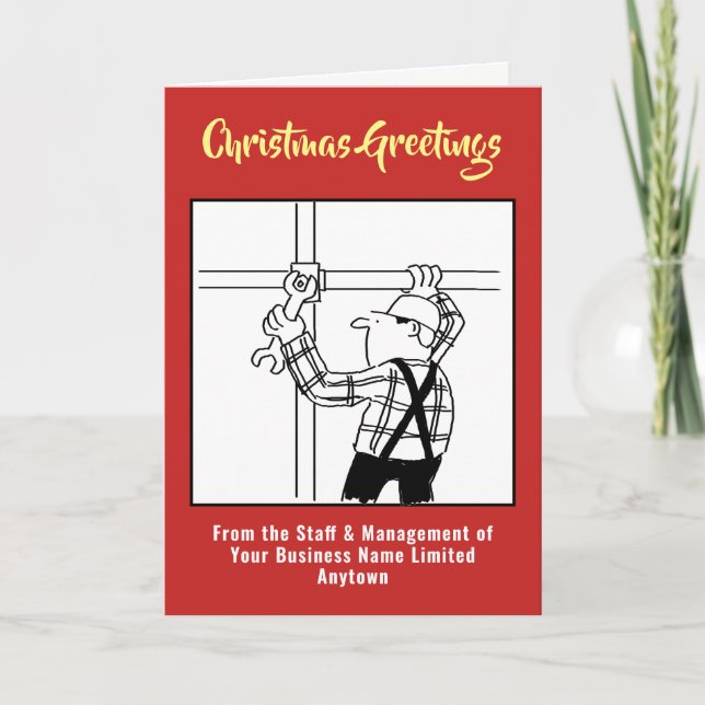 Scaffolder or Scaffolding Christmas Card (Front)