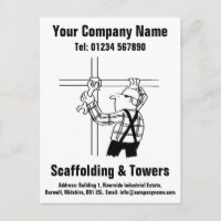 Scaffolder or Scaffolding Company Postcard