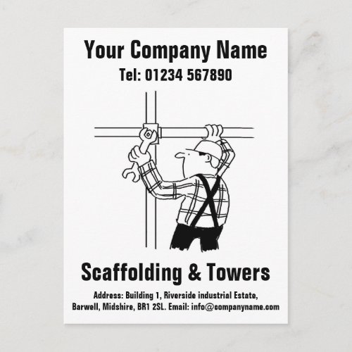 Scaffolder or Scaffolding Company Postcard