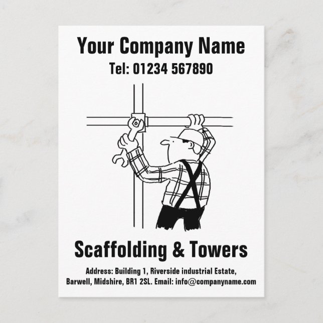 Scaffolder or Scaffolding Company Postcard (Front)