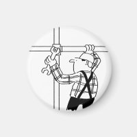 Scaffolder with Scaffolding Magnet