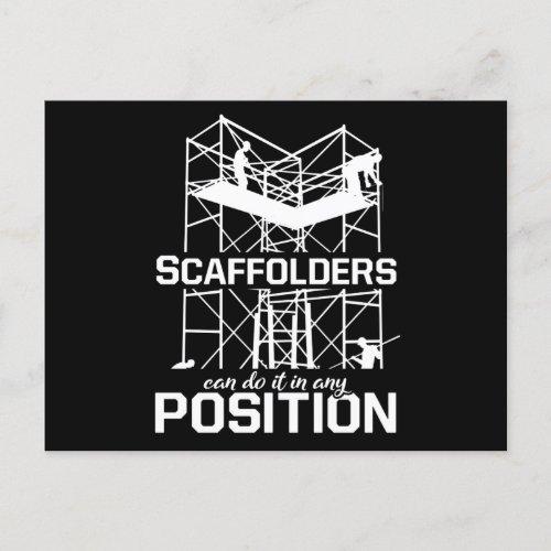 Scaffolders Position Scaffolding Scaffold Builder Postcard