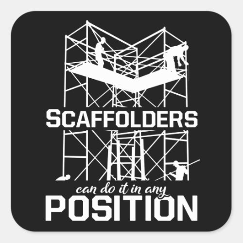 Scaffolders Position Scaffolding Scaffold Builder Square Sticker