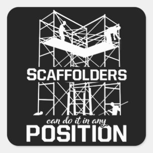 Scaffolders Position Scaffolding Scaffold Builder Square Sticker
